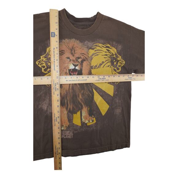 Animal Planet Lion Graphic Tee Brown Yellow Youth L - Picture 2 of 3